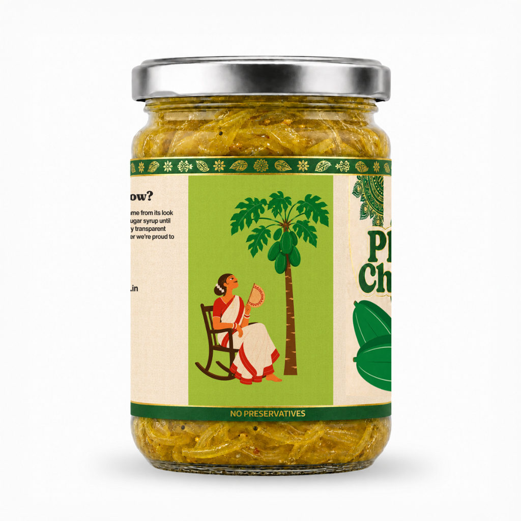 PLASTIC CHUTNEY — Raw Papaya Chutney